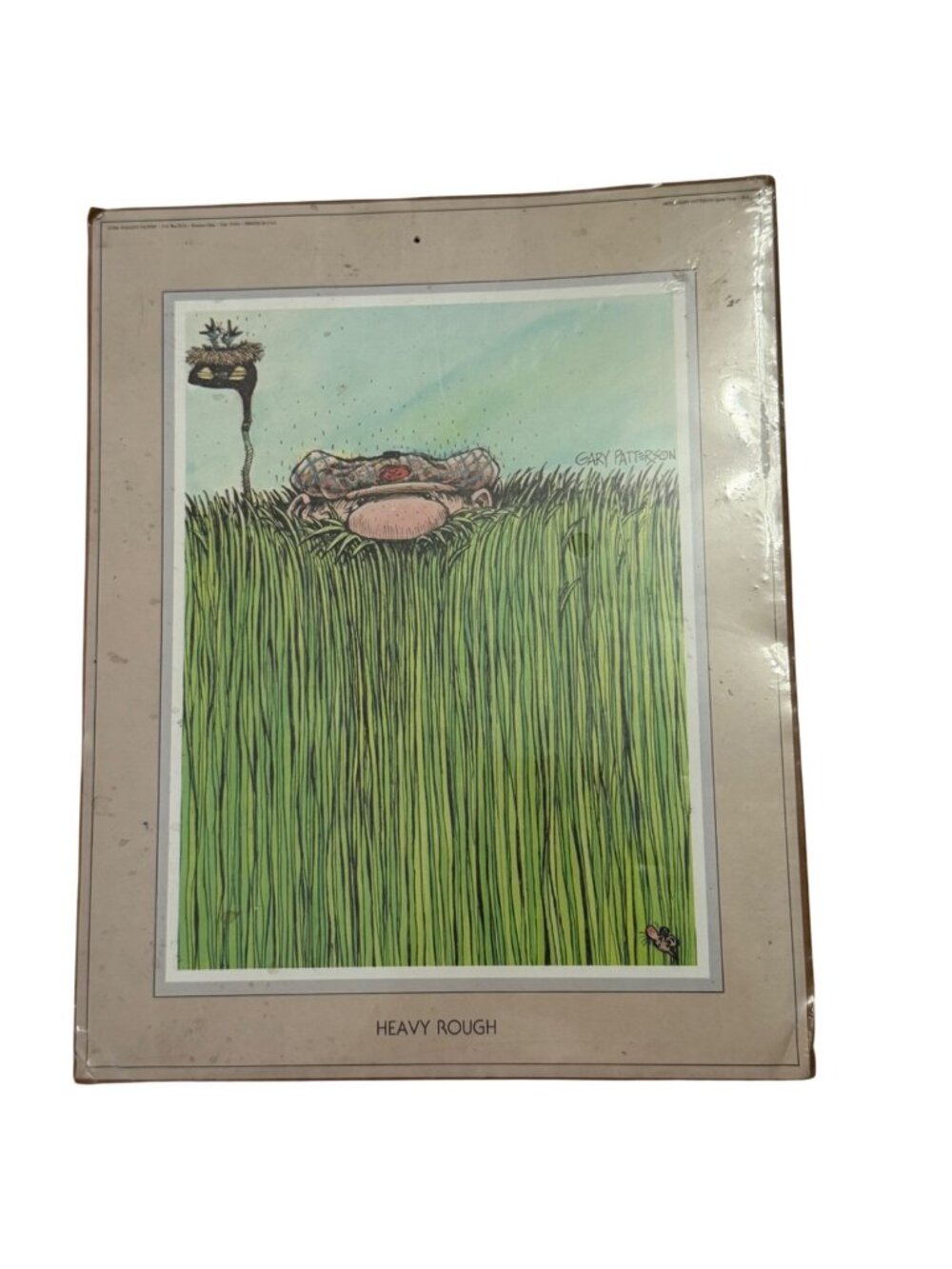 1983 Gary Patterson Heavy Rough Golf Cartoon Print Thought Factory Shrinkwrapped